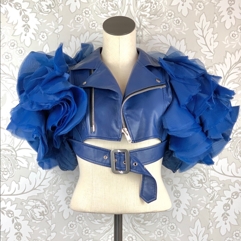 Comme Des Garcons Faux Leather Jacket size M